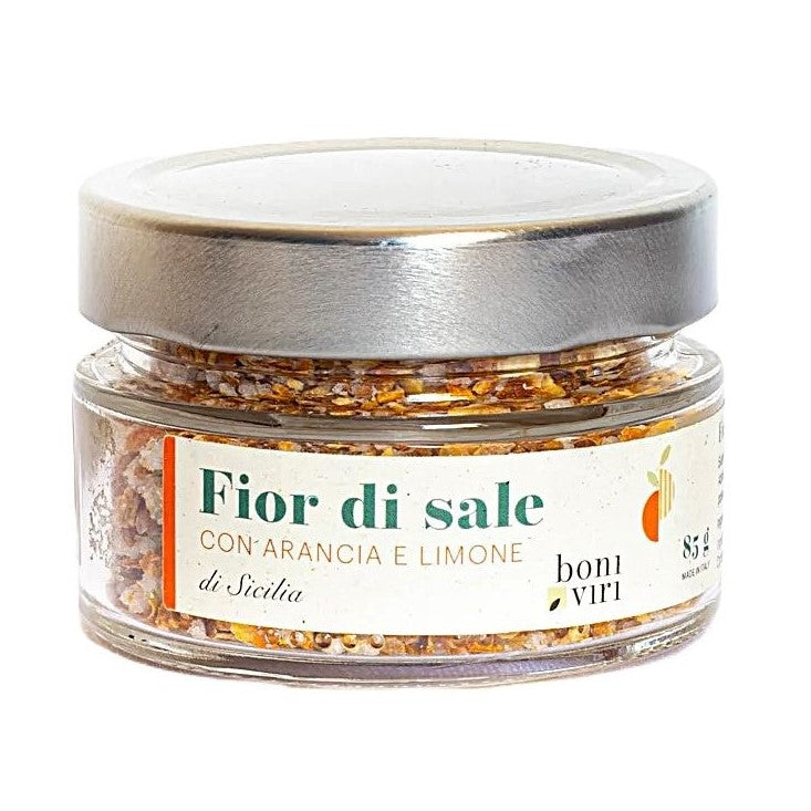 Orange and lemon salt from Etna 85 g | Italy | Boniviri